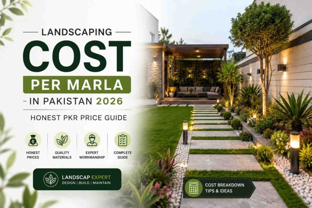 Landscaping Cost Per Marla in Pakistan
