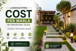 Landscaping Cost Per Marla in Pakistan