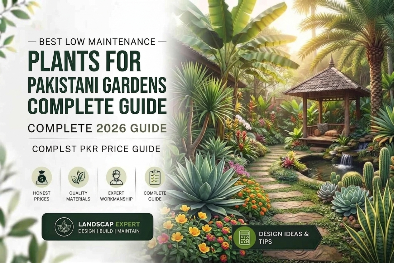 Low Maintenance Garden Design in Pakistan Complete 2026 Guide
